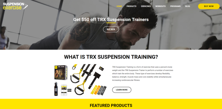 Suspension Exercise Website
